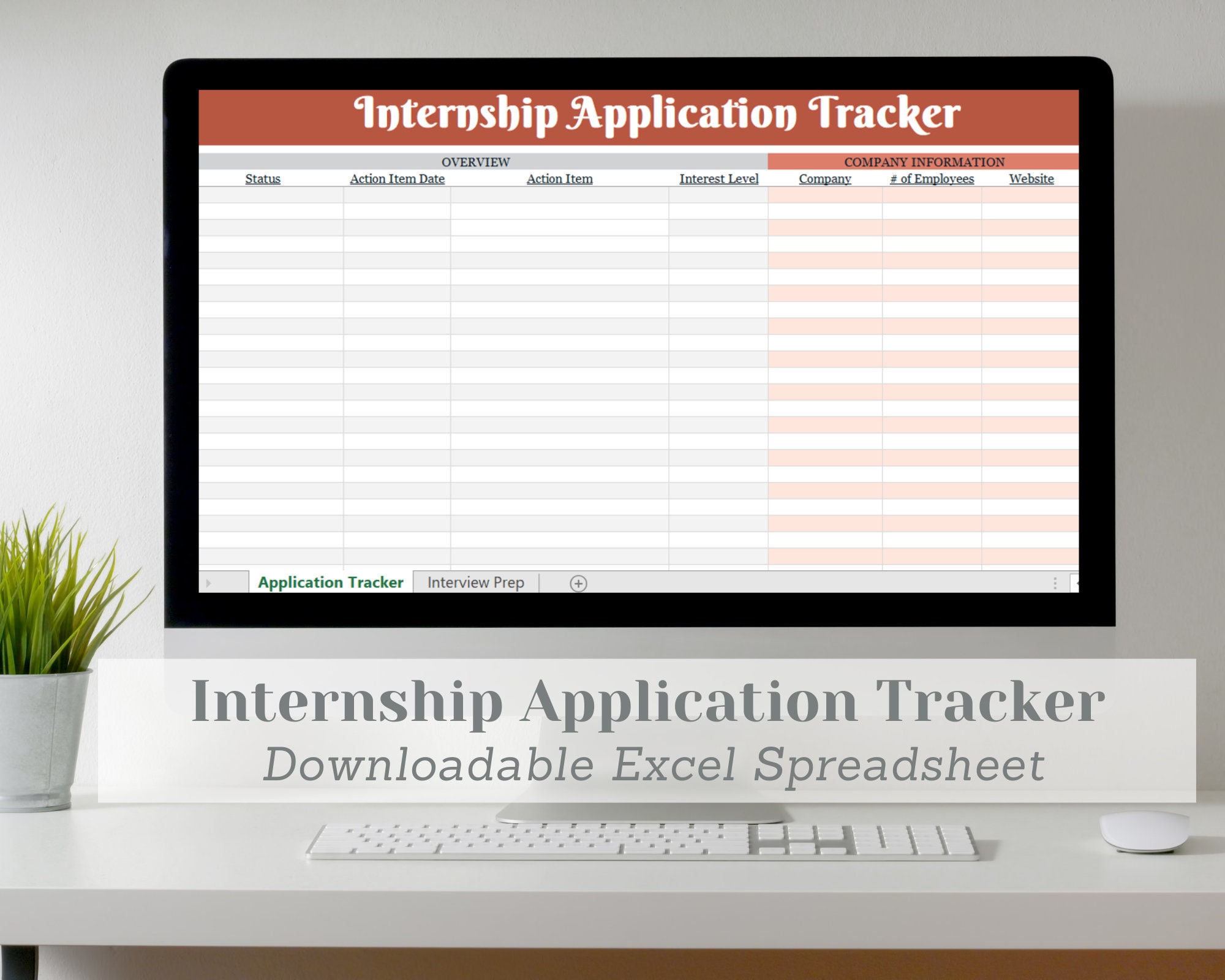 Internship Application Tracker Downloadable Excel Spreadsheet Etsy Internship Application Tracker Downloadable Excel Spreadsheet Etsy