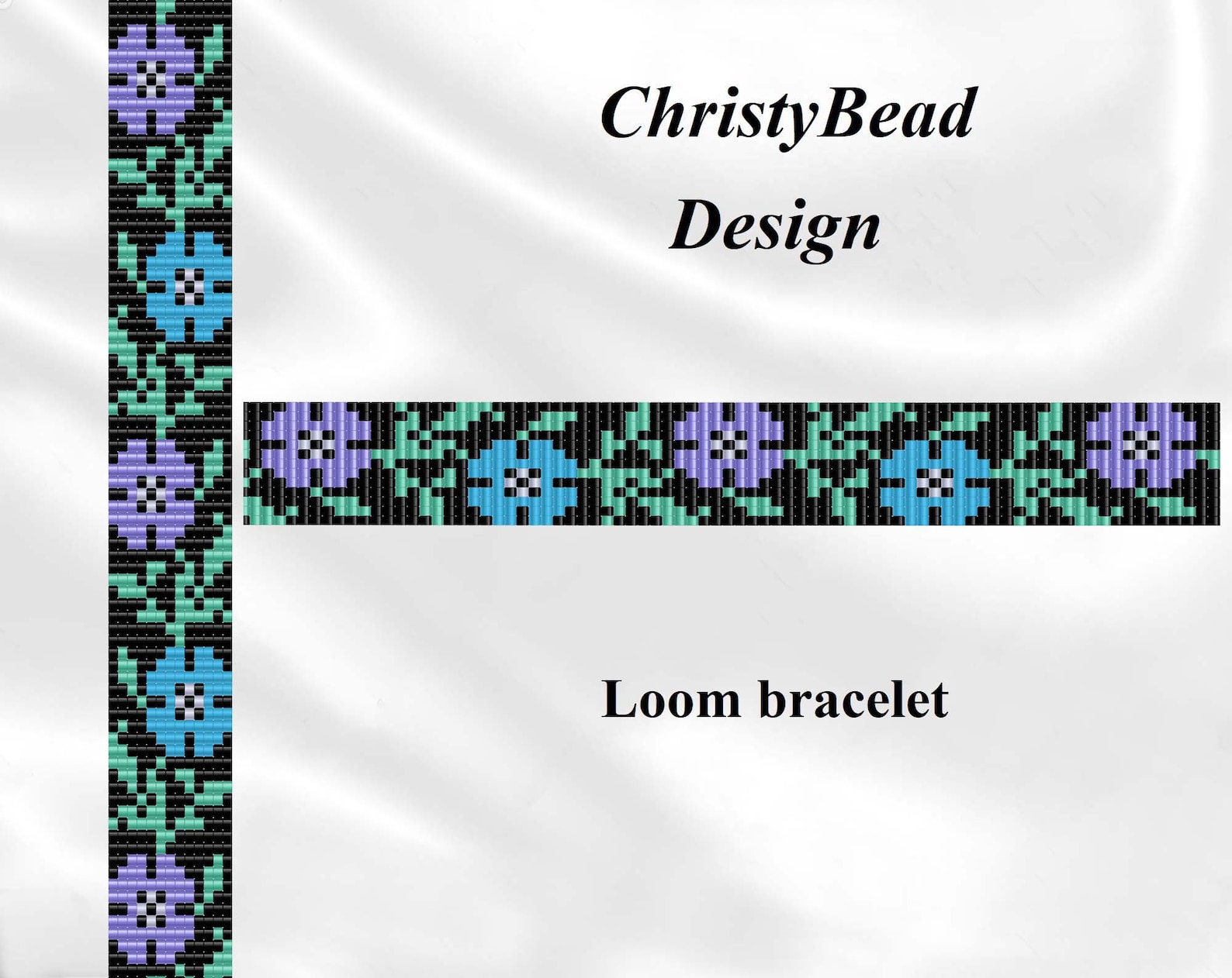 Loom Bead Pattern Beadweaving Pattern Loom Pattern Flower Pattern Loom