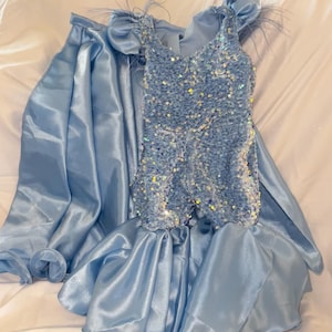 pageant sequined fun fashion outfit, flared pants and overskirt/ Girls pageant runway outfit/ Custom pageant dresses