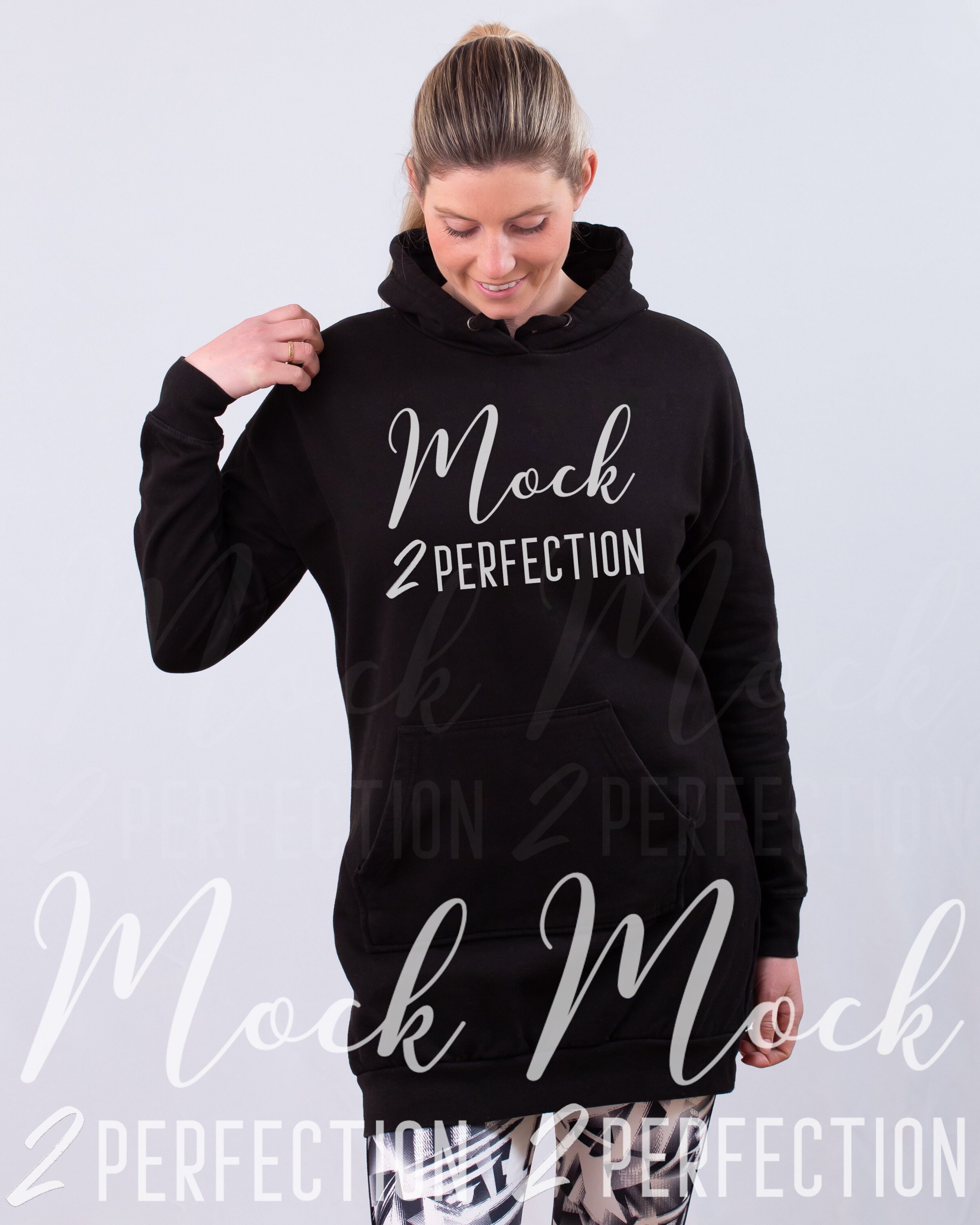 Download Hoodie Dress mock up AWDis Just Hoods Mockup Model Mock up | Etsy