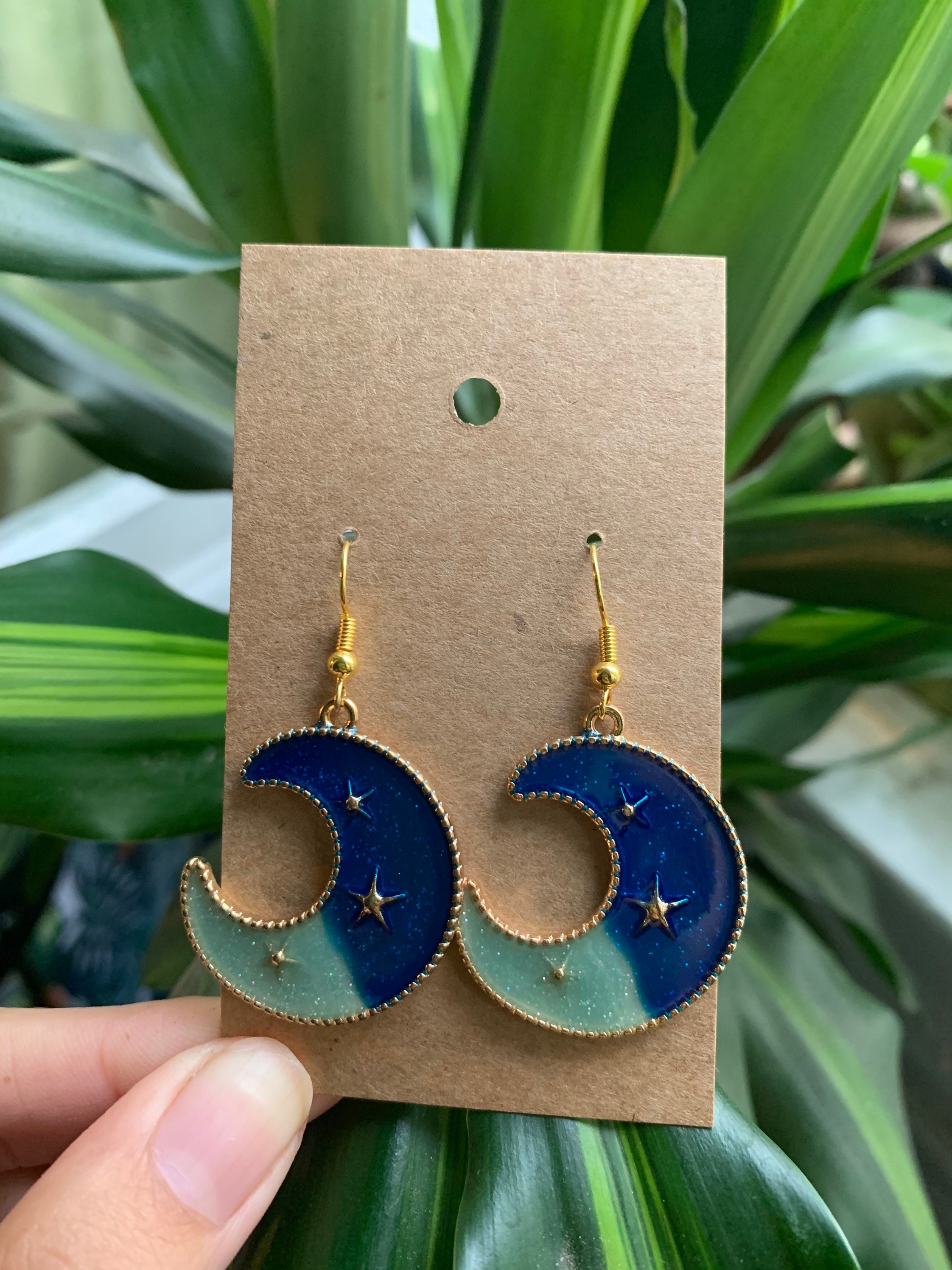 Moon dangle earrings Clearance
