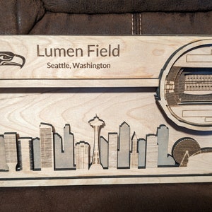 Seattle  Seahawks Laser Engraved Stadium