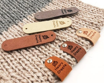 Tag for Handmade Item, Custom Clothing Label, Handmade Crochet Tag, Craft Tags, Personalised Handmade Labels, 64x16mm