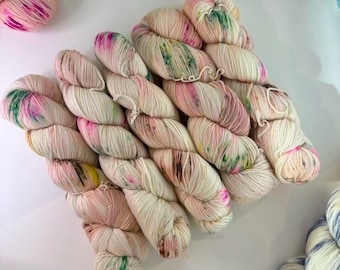 Hand Dyed Wool-Silk Blend Yarn – Luxury Soft Knitting & Crochet Yarn