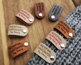 Personalised Handmade Tags, Custom Crochet Tags, Fabric Label for Hand –  Henry Design Studio