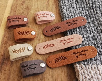 Custom Crochet Labels, Tag for Handmade Item, Custom Clothing Label, Personalised Handmade Labels, 64x16mm