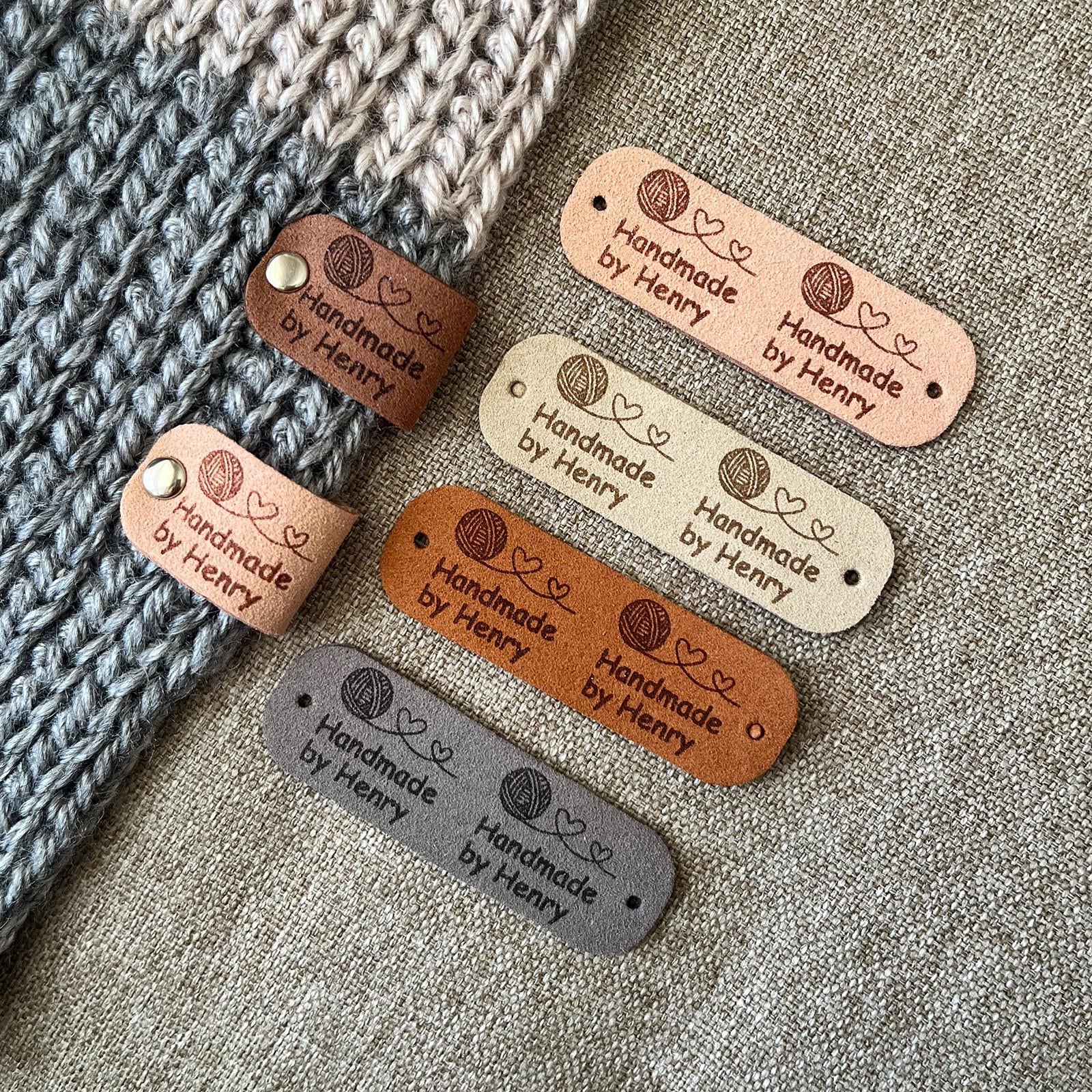 Custom Labels for Crochet, Tag for Handmade Item, Custom Clothing