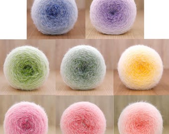 Soft Fuzzy Cake Yarn 200g – Plush 8-Ply Acrylic Nylon Blend Yarn