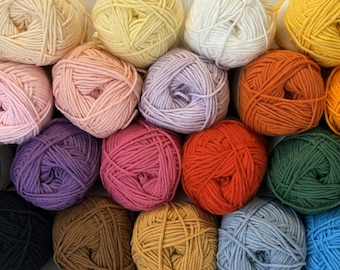 4 Ply Cotton Yarn – Fingering Weight, Soft Cotton Yarn for Crochet, Knitting & Craft Projects