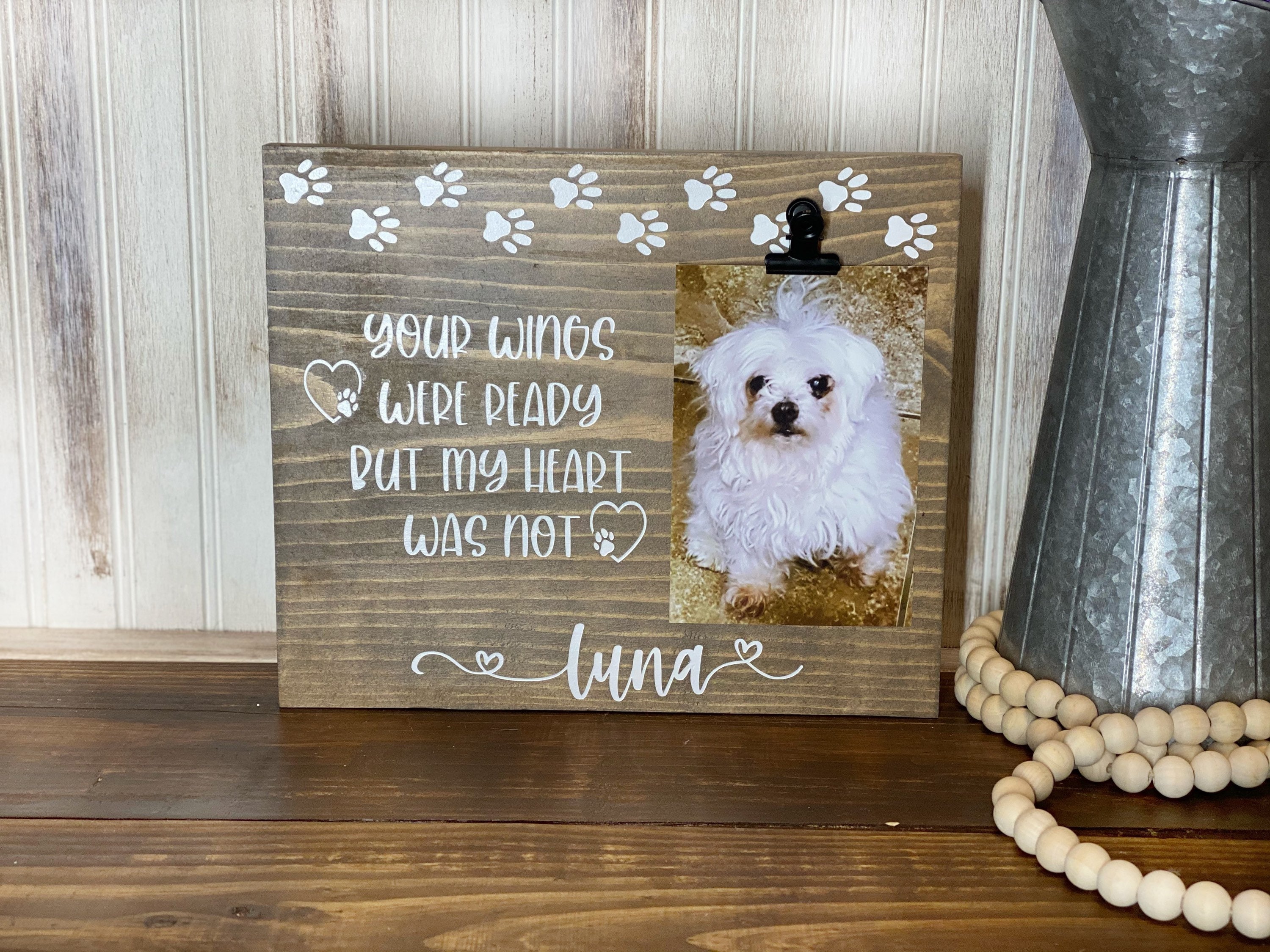 Pet Memorial Sign Pet Memorial Plaque Pet Remembrance Wooden Etsy