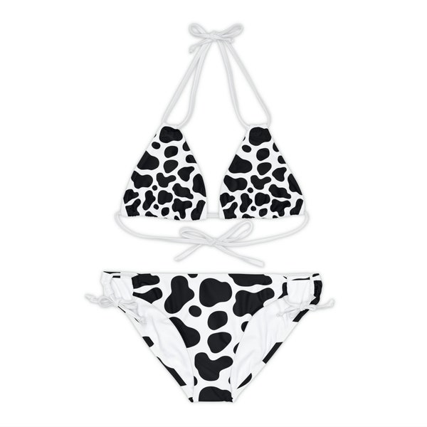 Cow Print Bikini Etsy