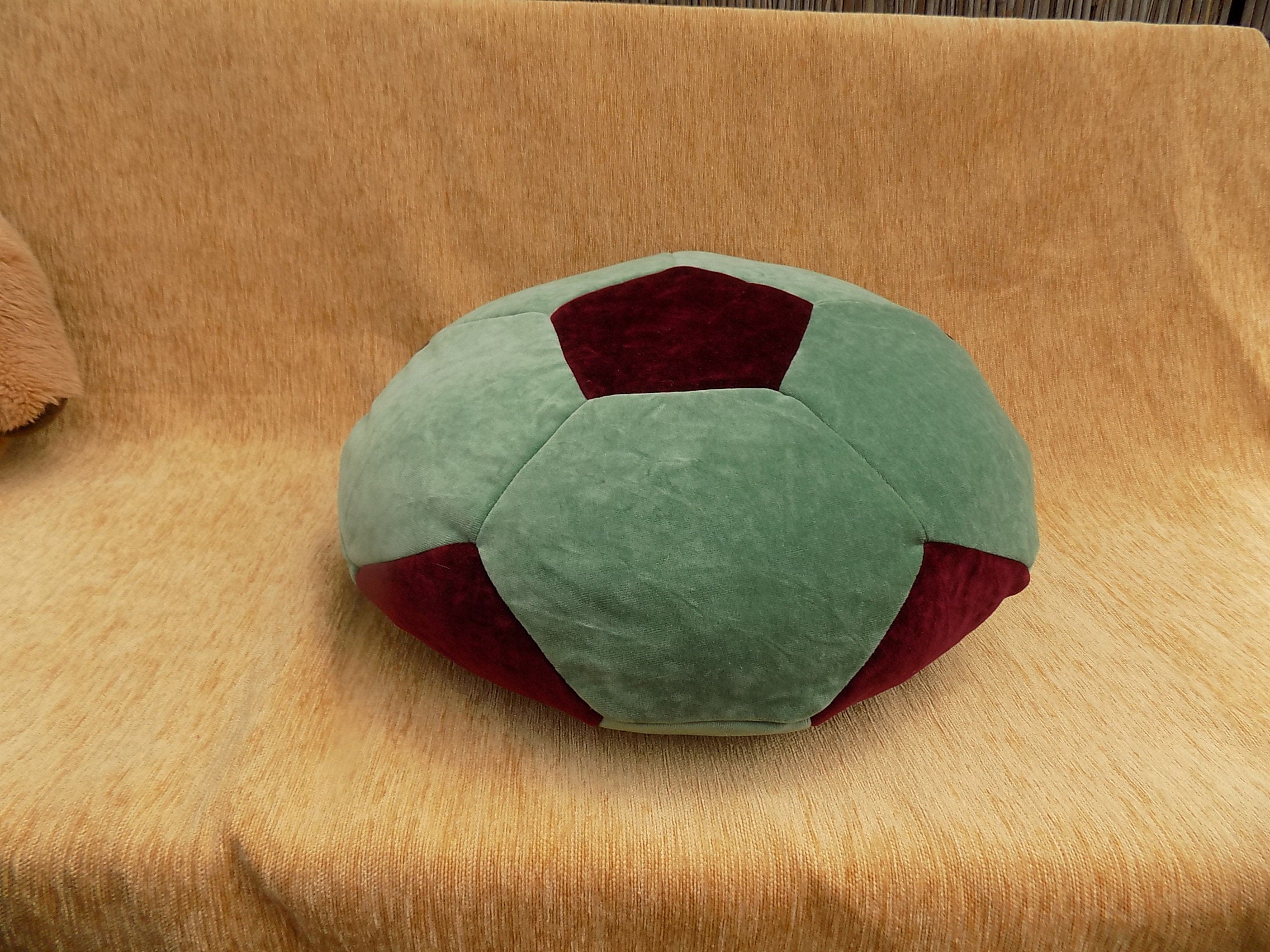 Pillow Ball for children made of soft cotton velor. Round Etsy