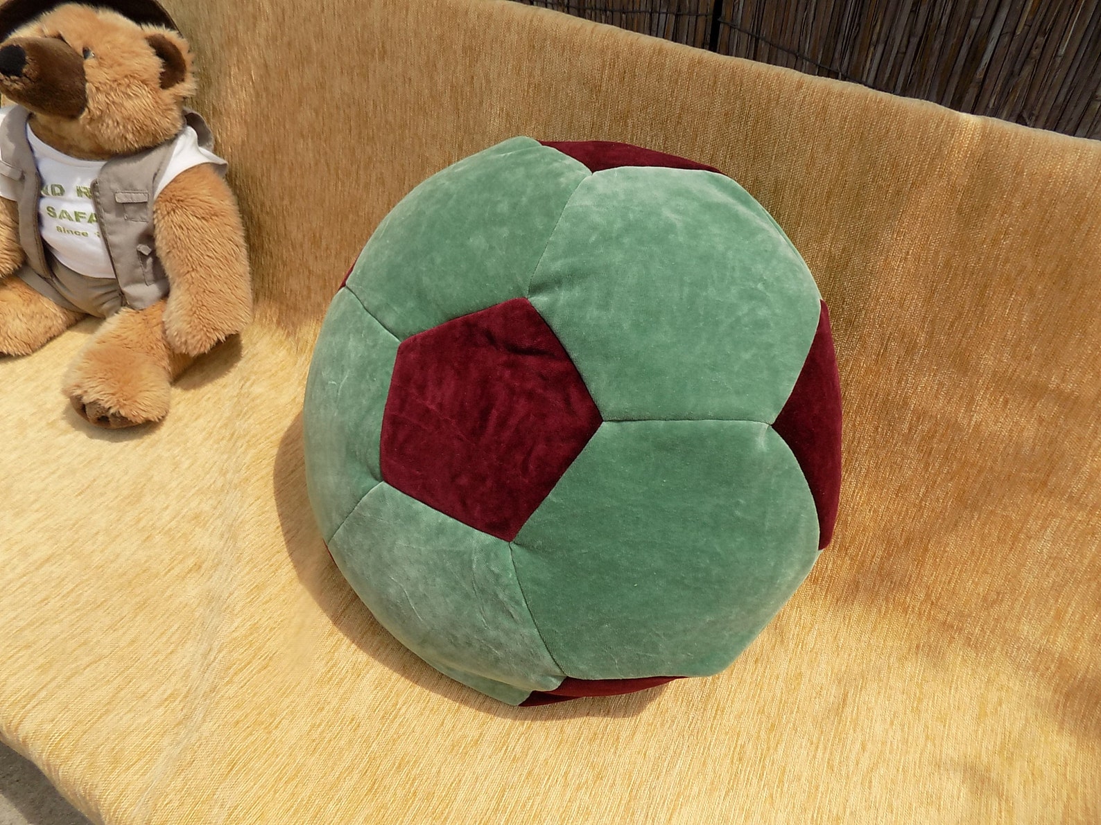 Pillow Ball for children made of soft cotton velor. Round Etsy