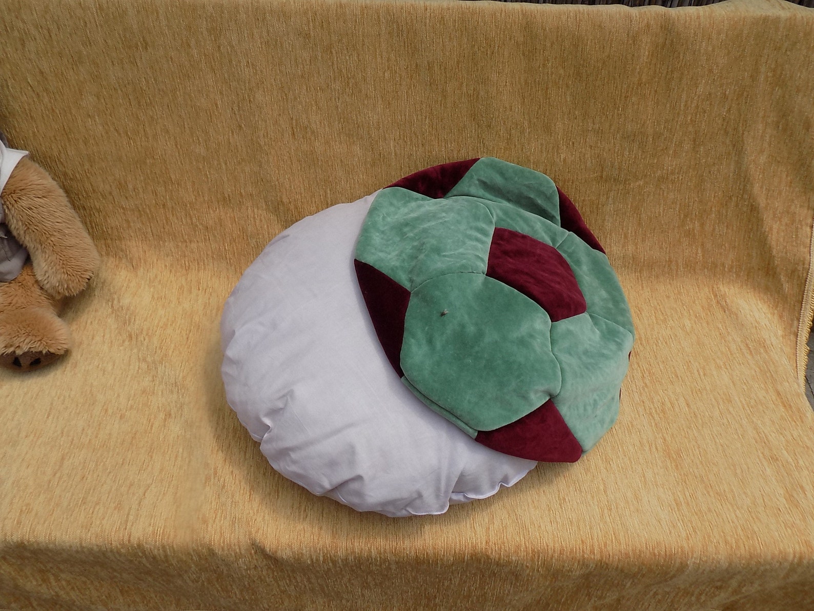 Pillow Ball for children made of soft cotton velor. Round Etsy