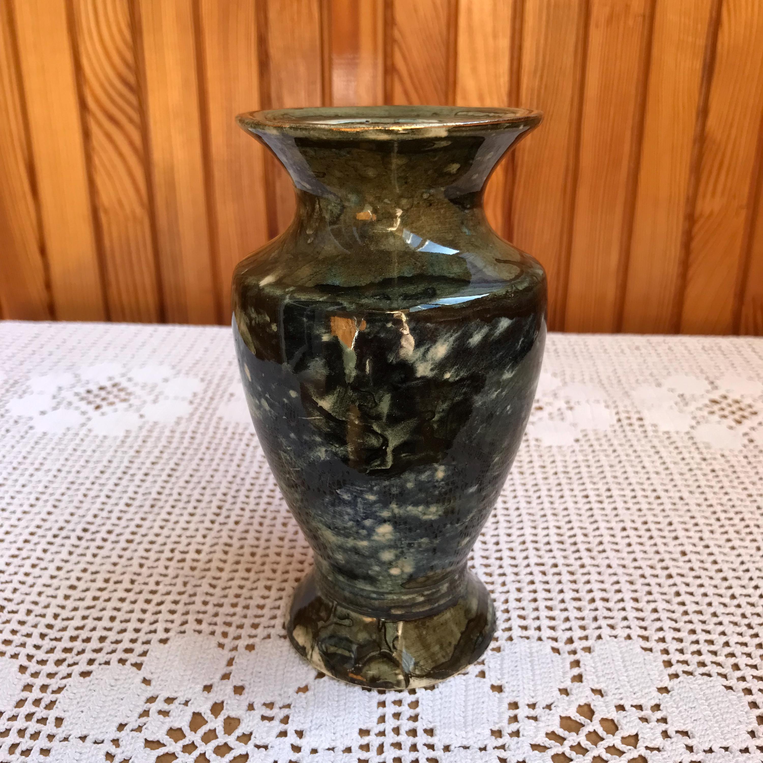 Vase En Jade Sculpté à La Main Motif Longévité – Style Impérial Chinois, Décoration Asiatique