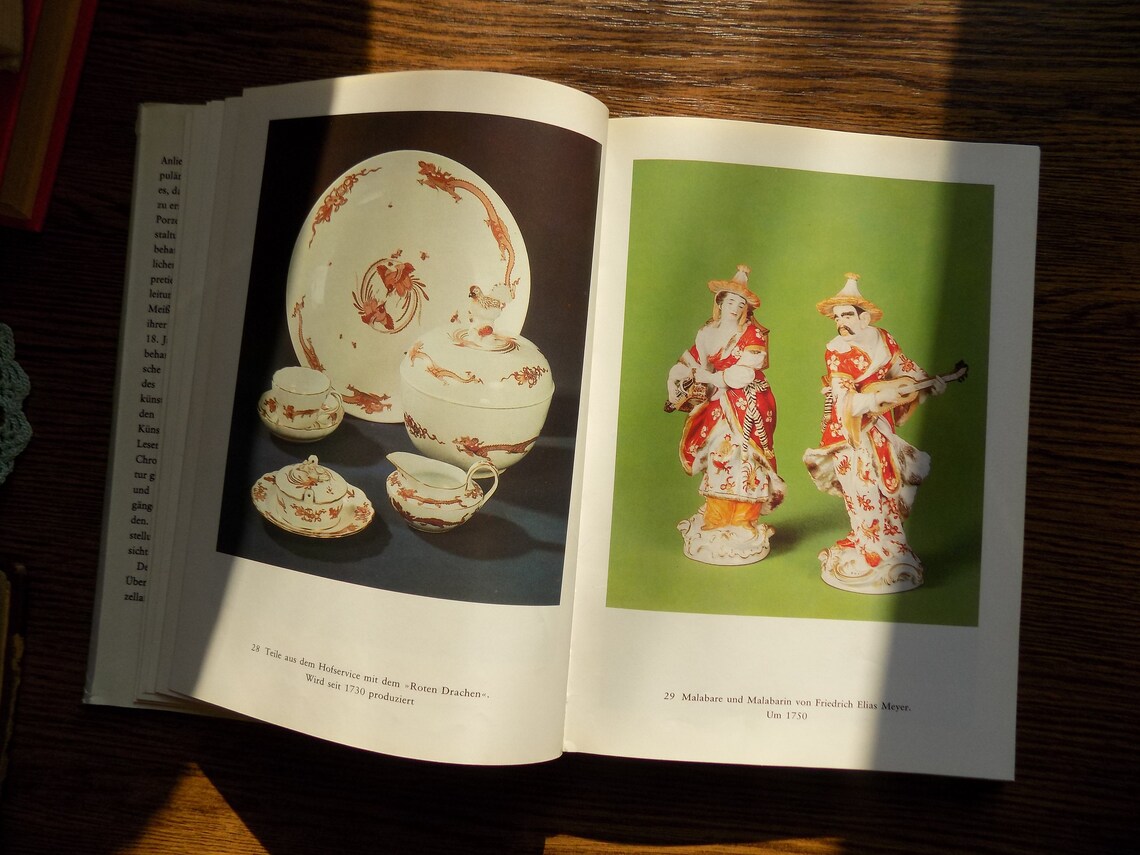 Porcelain Meissen porcelain Book of the Meissen manufactory Etsy