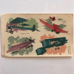 Ein Set Wasseraufkleber Vintage Deutsche Wasserzeichen Vintage Flugzeuge Flugzeugbau Flugzeug Wasseraufkleber Geschichte der Flugzeuge