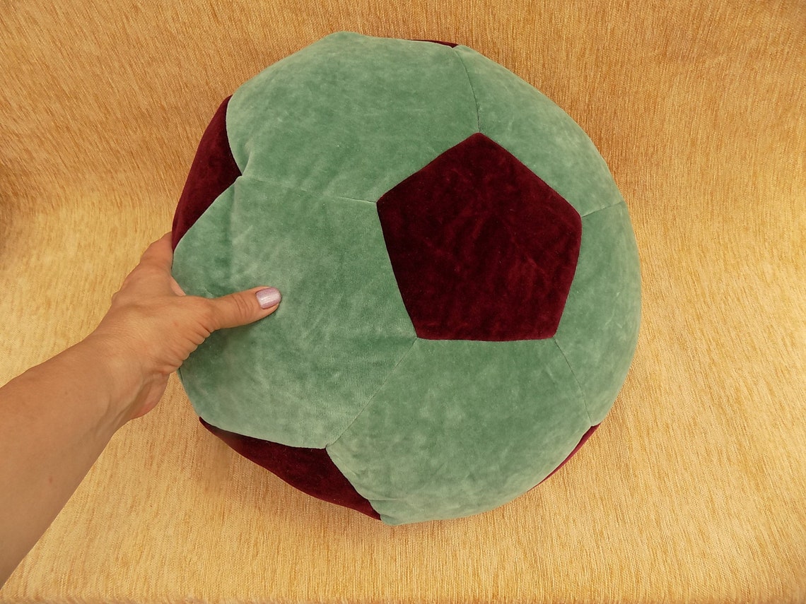 Pillow Ball for children made of soft cotton velor. Round Etsy