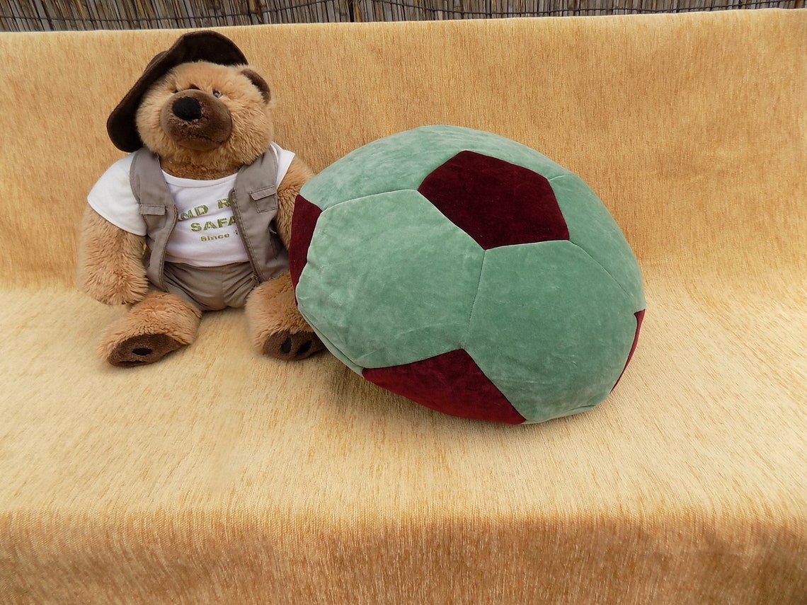 Pillow Ball for children made of soft cotton velor. Round Etsy