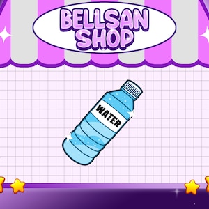 HYDRATE WATER BOTTLE/ Channel Points/ Emote for Twitch / Discord / Stream / Chat / Stream / YouTube / Art / Badges / Emoji / Cute