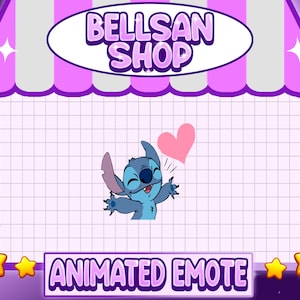 Animated Stitch Emote: Twitch/Discord (Instant Download)