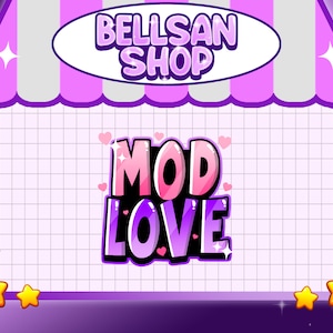 Twitch Emote- MOD LOVE