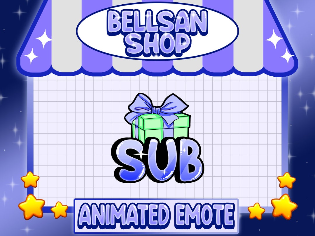 ANIMATED / STATIC EMOTE / Gifted Sub, Animated Sub Emote, Sub Emote ...