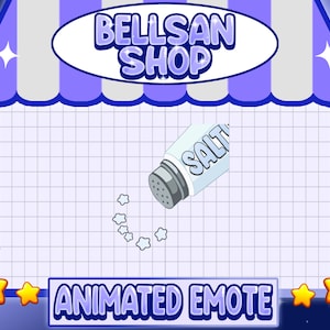 Salty Animated Emote: Twitch/Discord Salt Shaker (Digital Download)