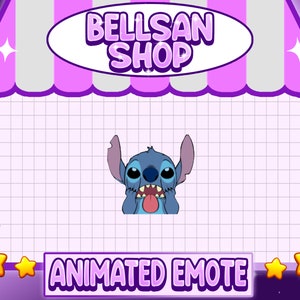 Animated Stitch Emote for Twitch/Discord (Digital Download)