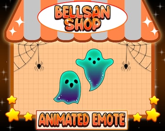 Animated Ghost Emote: Spooky Twitch/Discord Emote (Instant Download)