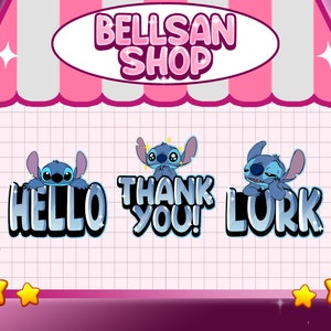 Twitch Emotes- STITCH pack