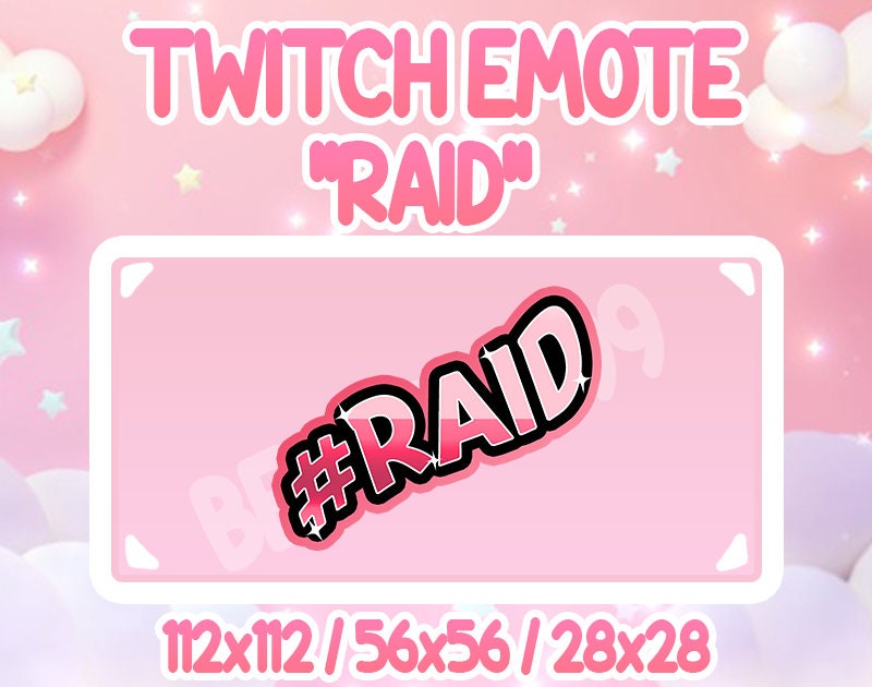 Twitch Emote Raid Etsy