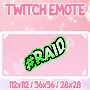 Twitch Emote Raid Etsy