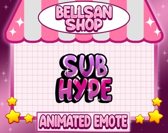 Animated Sub Hype Emote for Twitch and Discord (GIF)