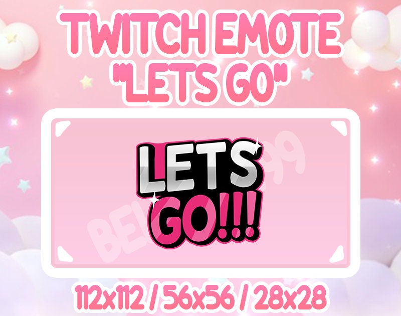 Twitch Emote Lets Go Etsy