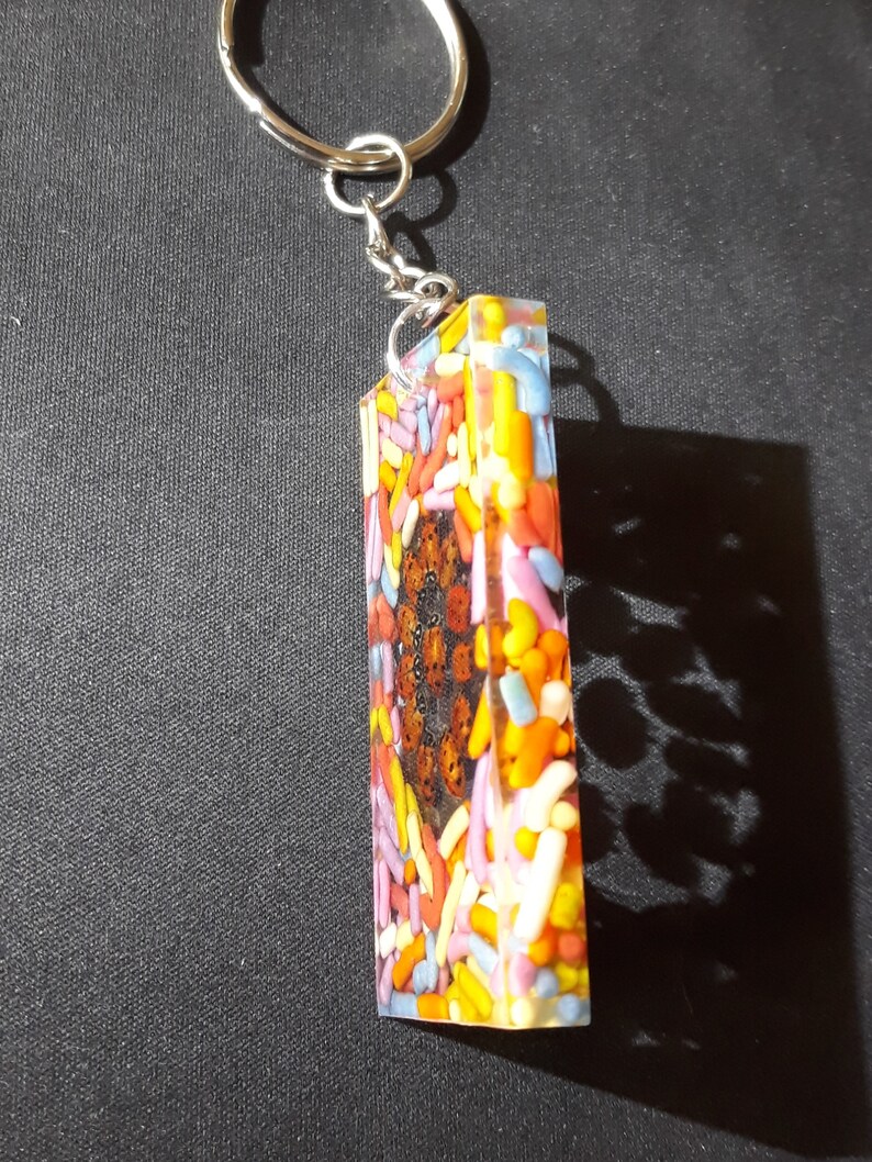 Rainbow Sprinkle Lady bug key chain AND MYSTERY PRIZE!