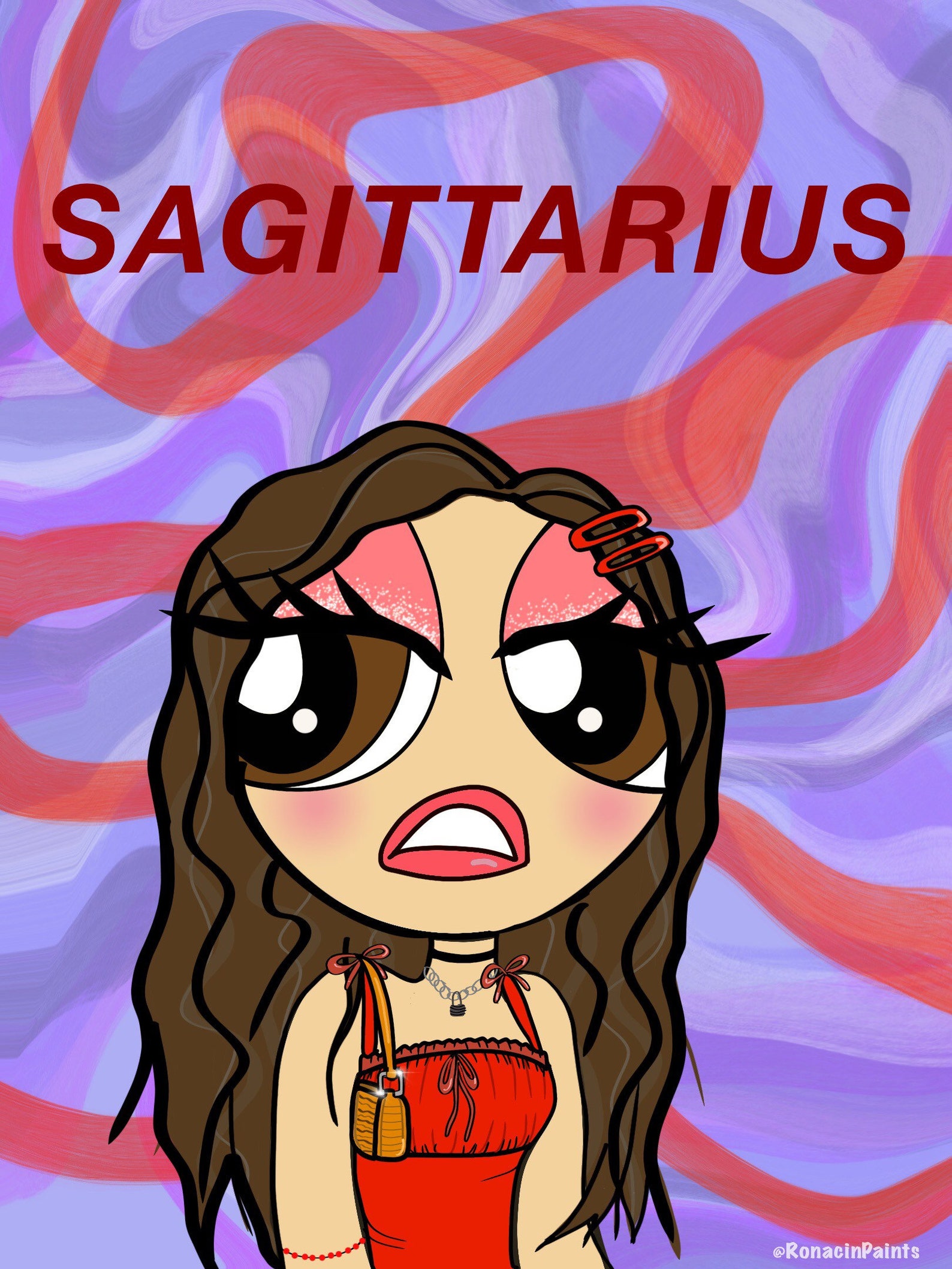 CUSTOM Powerpuff Girl with Zodiac Sign Etsy Österreich