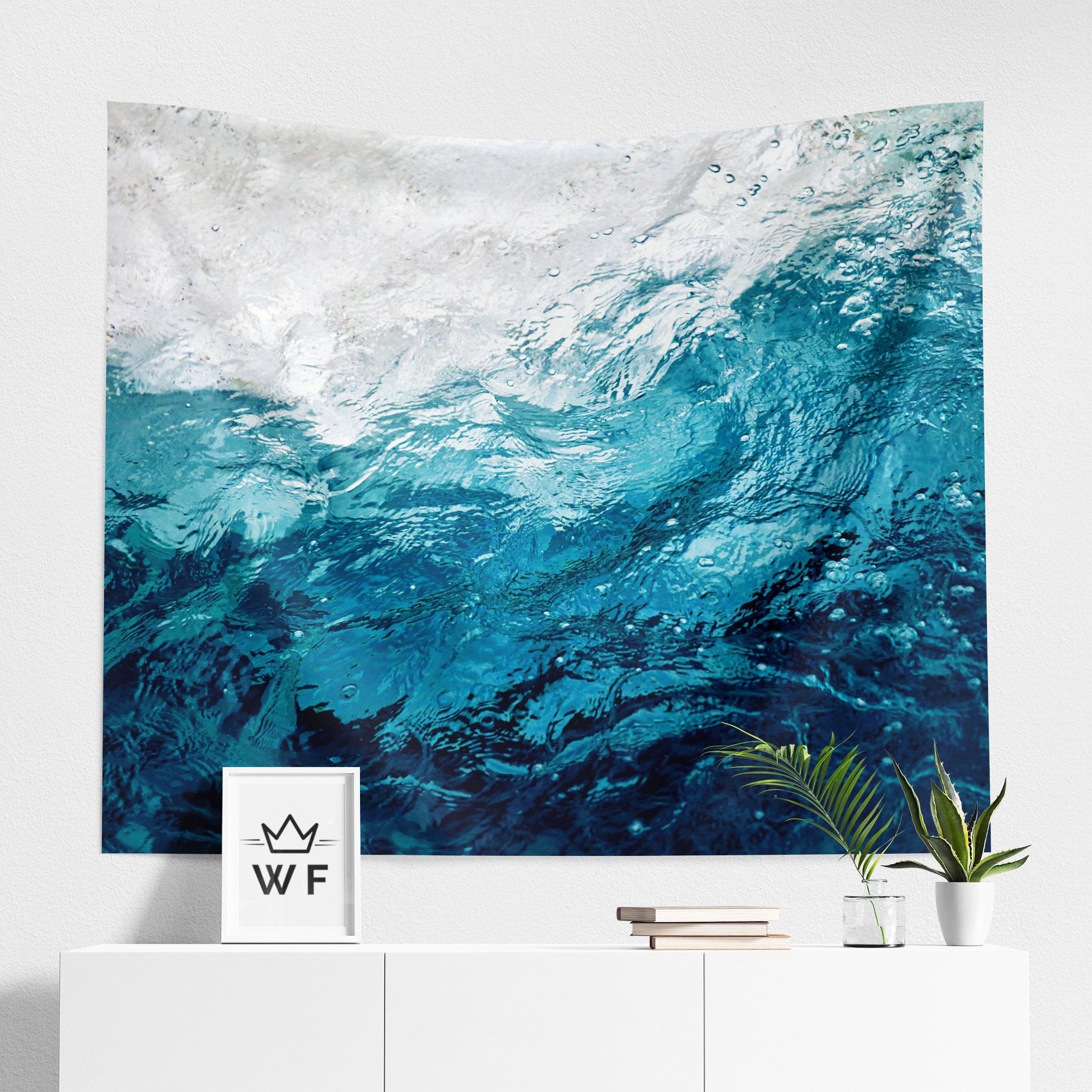 Ocean Tapestry Wave Tapestry Beach Tapestry Abstract Tapestry Etsy