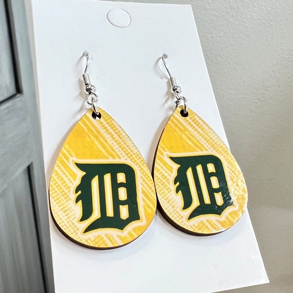 2 Items!  Delgado Dolphins Community College  earrings and matching key chain.