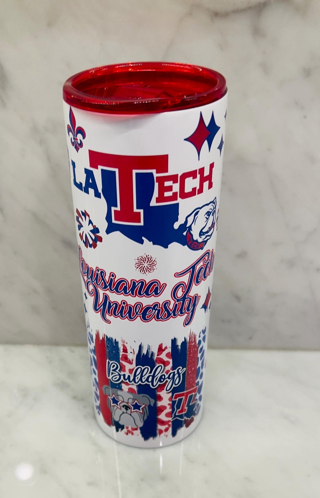 Louisiana Tech Bulldogs Vinyl Decal Sticker - Officially Licensed For Laptop, Car, Water Bottle
