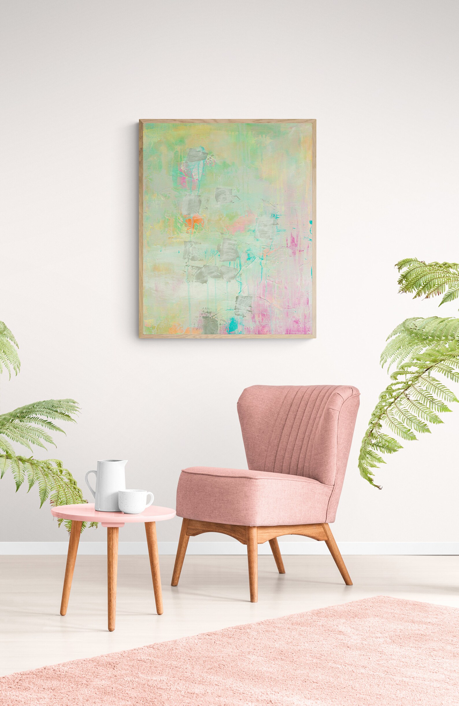 Inhale and Exhale Abstract Fine Art Print Acrylic Painting Etsy UK