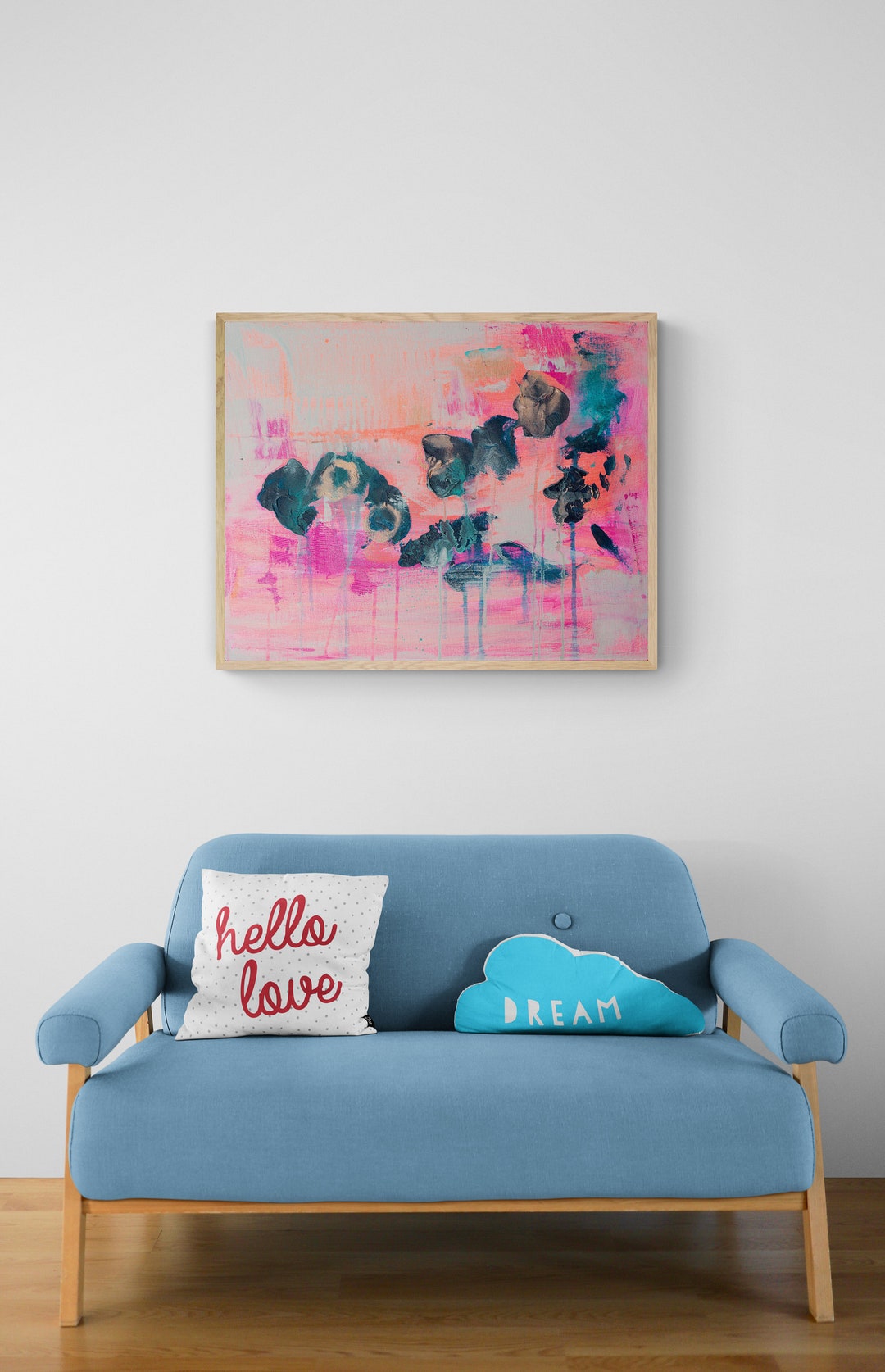 How Do You Spell Fuschia Abstract Fine Art Print Acrylic Etsy