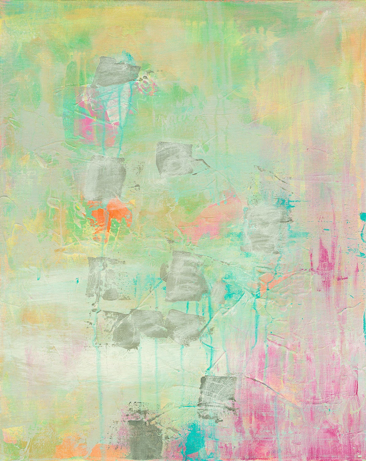 Inhale and Exhale Abstract Fine Art Print Acrylic Painting Etsy UK