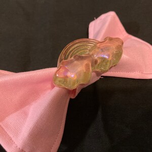 Pastel rainbow hair bow
