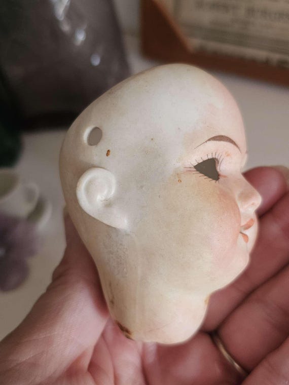 1920年代 ヴィンテージ ドイツ製 古董陶器ドールヘッド アンティーク
