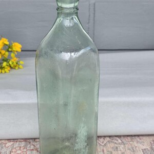 Huge 1800s WALKER'S WHiSKY * JOHNNIE WALKER Bottle * Antique Large Aqua Liquor Bottle for Man Cave * Bar Decor * Dad Gift image 6