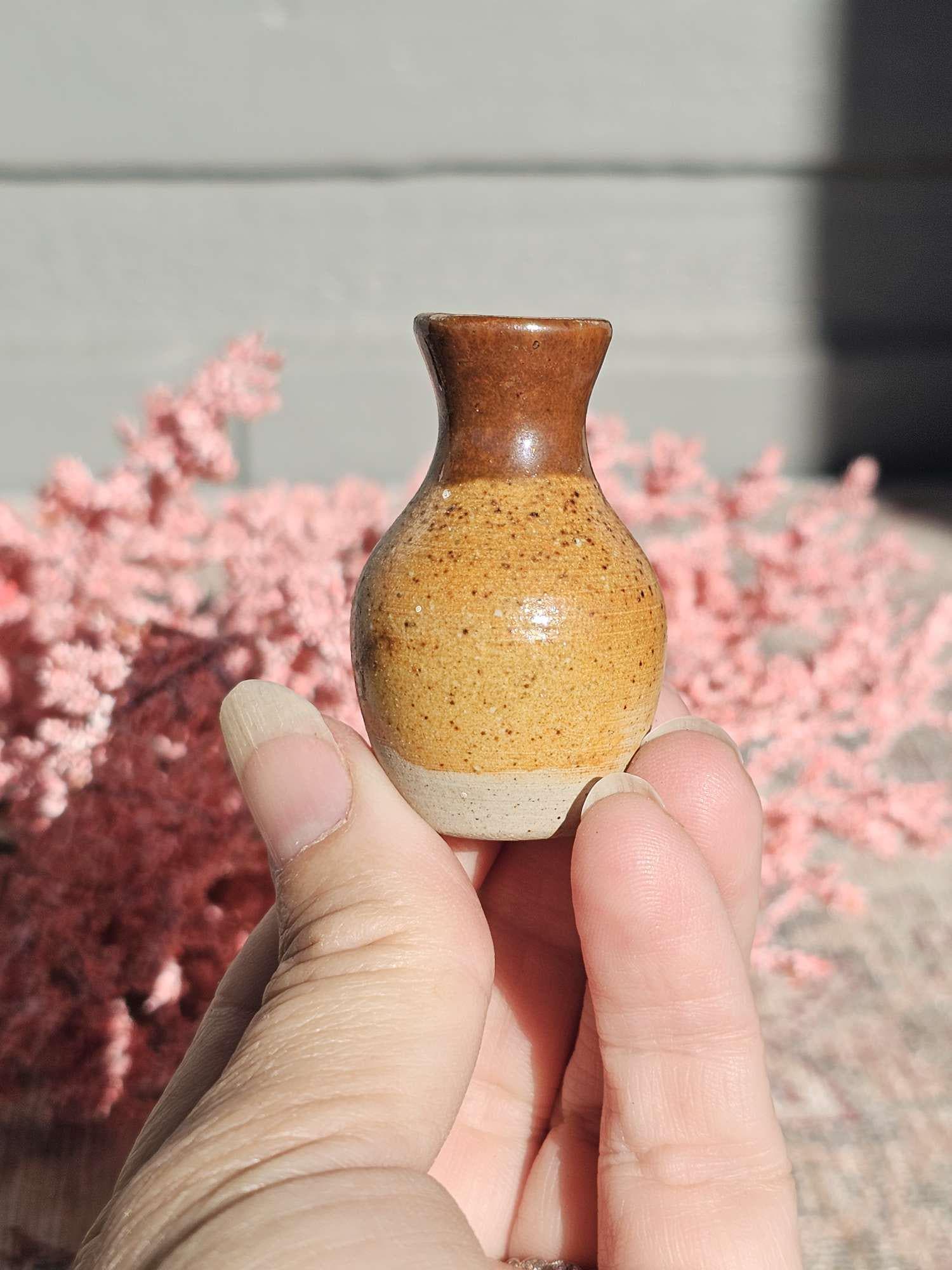 Tiny ceramic vase bottle - Etsy 日本