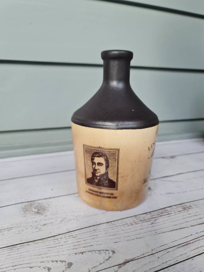 VINTAGE ELISCHER POTTERY Lindeman's Port Jug W Cork Etsy Australia
