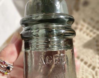 Vintage AGEE Smoke Gray Glass Insulator: Australian Collectible