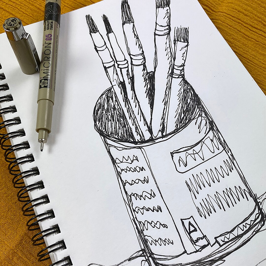 Continuous Line Drawing 01 Digital Art Lesson Plan Downloadable